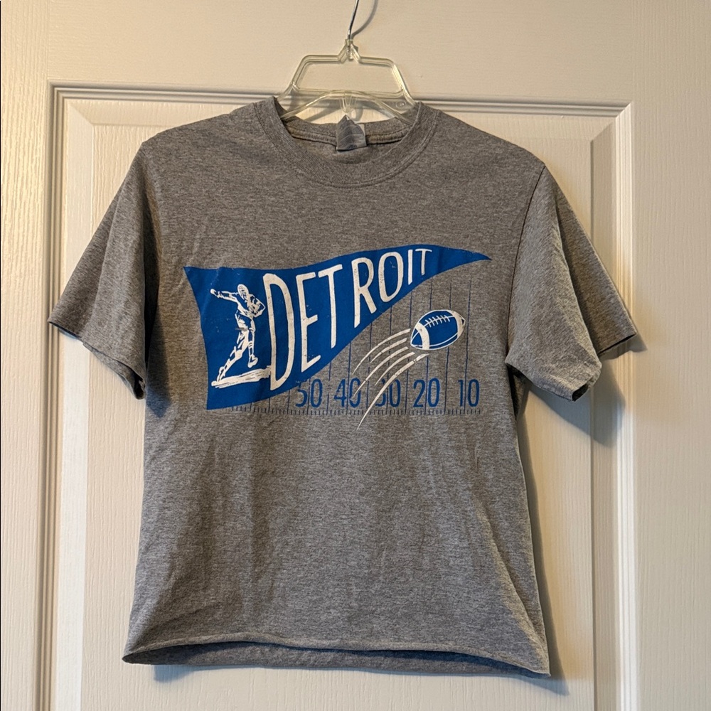 Gray Detroit Graphic T-Shirt